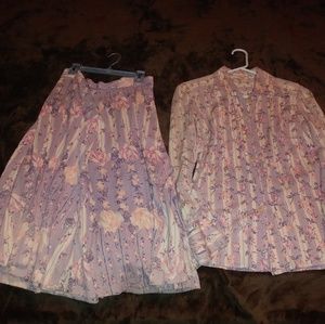 Blouse and Skirt Set